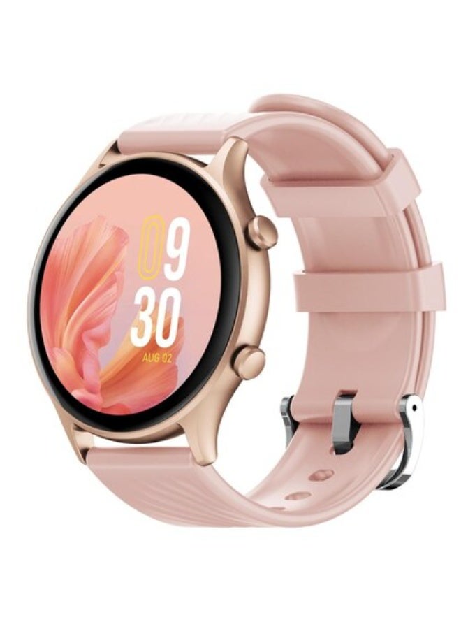 Fire-Boltt Legend Bluetooth Calling with 35.3mm (1.39) Round Dial, Dual Button Technology Smartwatch (Pink Strap, Free Size) - Image 1
